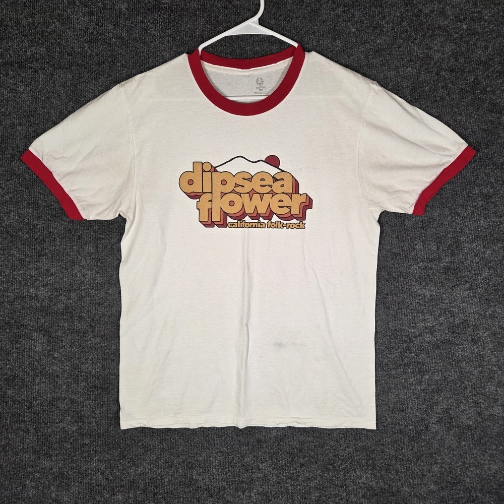 Vintage Dipsea Flowers California Folk Rock T Shirt Men's XL Retro Graphic Tee